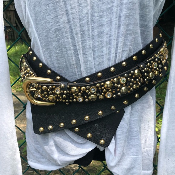 Streets Ahead Accessories - Streets ahead double gold and diamond belts